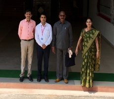 Visit by Hon. Dr. B. C. Hatapakki, IIP, Devrukh, Hon. Dr. Rakesh Somani, VESCOP, Chembur and Hon. Mrs. Maya Desai, COP, Sawarde 21/4/2018 